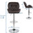 Stewartsville 3-Piece Pedestal Faux Leather Dining Set-455455593-494163902