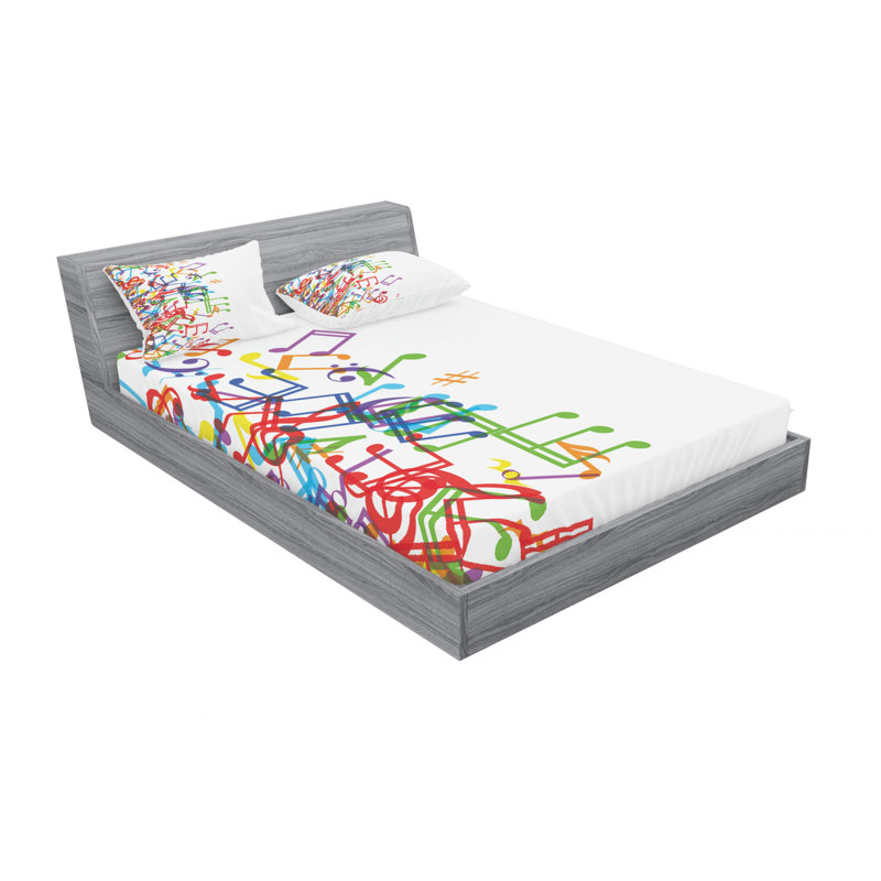 Ensemble de draps Trippy, Ensemble de draps double / double avec 2 taies d'o