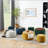 Round Storage Ottoman, 2 in 1 Function, Work as End table and Ottoman,with small seat,(25"x25"x14.7")-1325503824