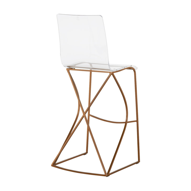 Johnson Stool, Antique Gold, Bar Stool (30" Seat Height)