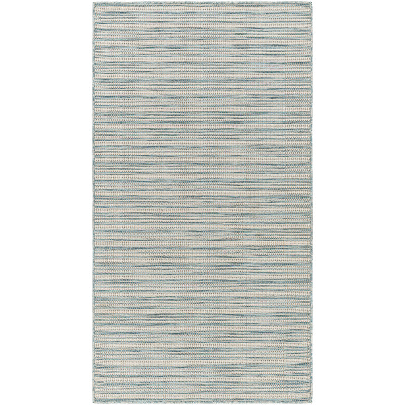 Tapis intérieur / extérieur en polypropylène tissé à la machine Venerocia, Rond 7 pi 7 po