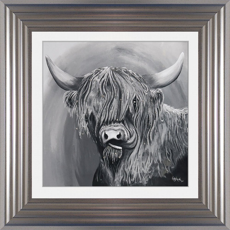 Single Picture Frame Print, 55cm H x 55cm W, Silver Framed