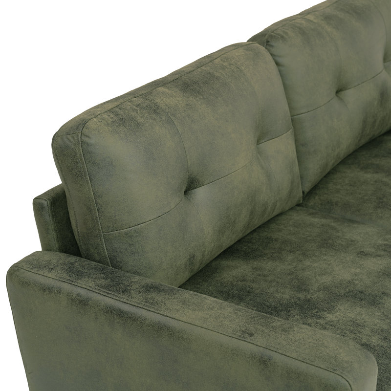 Canapé deux places 65 pouces Aether, Olive Green+Foil fabric