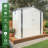  Metal Storage Shed,Tool Shed with Peaked Roof Waterproof with Clear Window and Lockable Door Compact Tool Shed for Garden, Backyard,Patio,Sundries and Bike Storage,-121386832-121386833