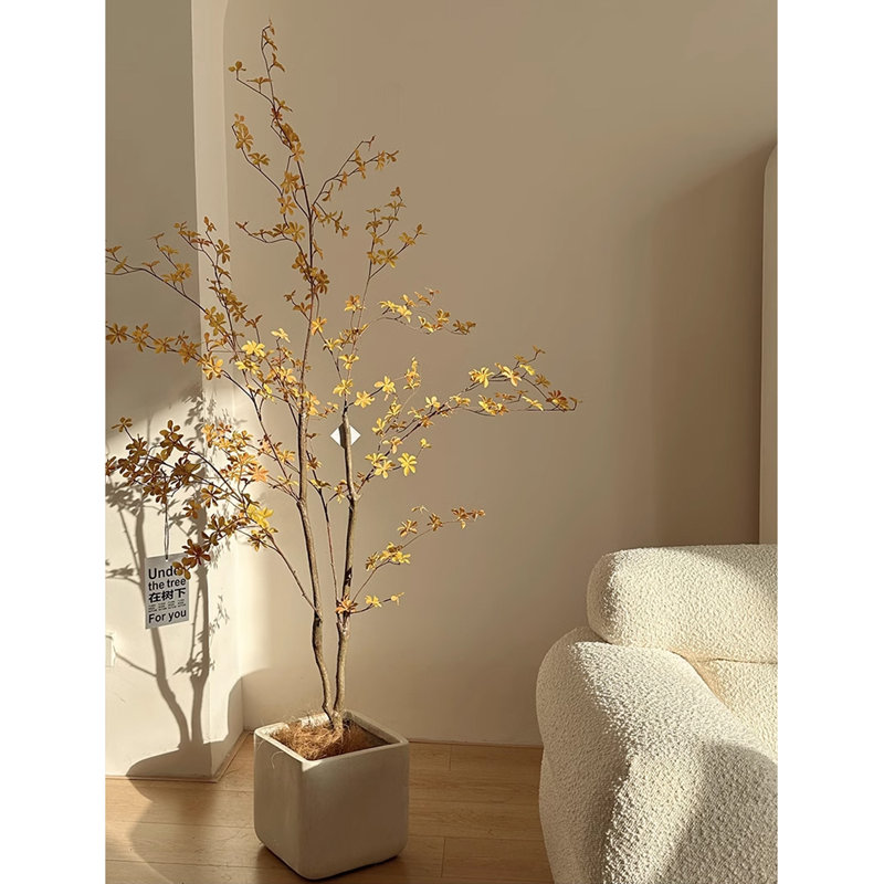 Artificial Wheat Straw Leaf Bell False Tree, 70.87" H x 39.37" W x 39.37" D