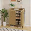 Armoire à chaussures haute avec tablettes réglables-2023083614
