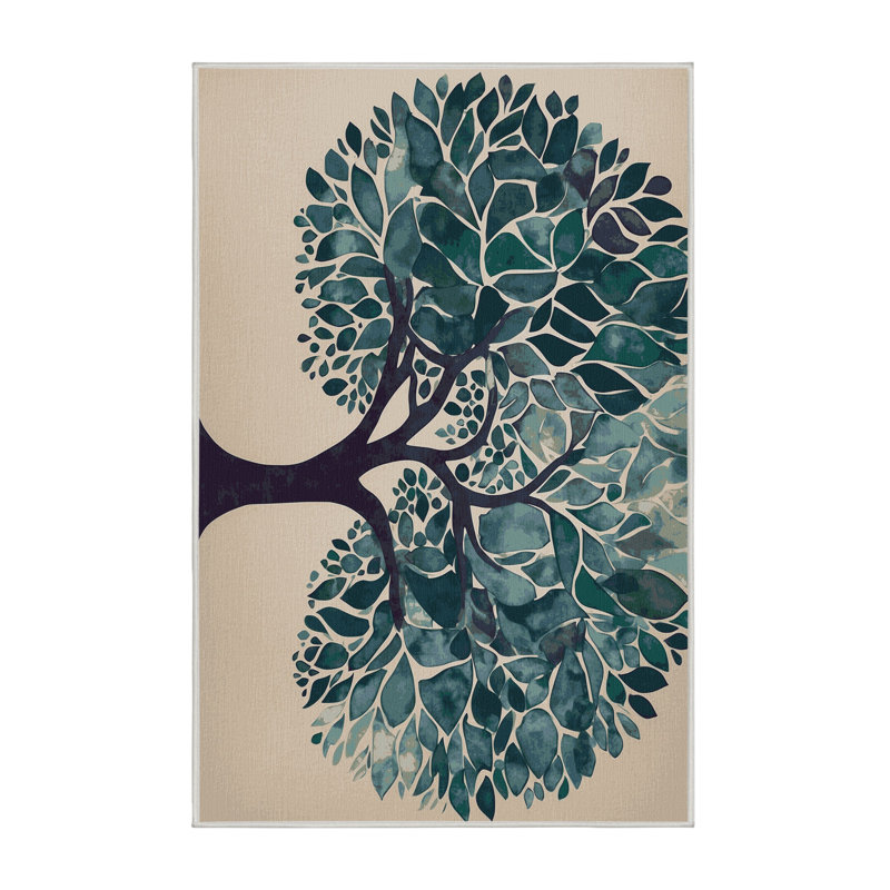 Shadowed Glade Rug, Rectangle 2' x 3'