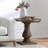 Round End Table Aged