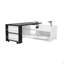 Table basse à plateau relevable avec portes de grange