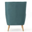 Fauteuil à oreilles en polyester capitonné Buchholz-626036765