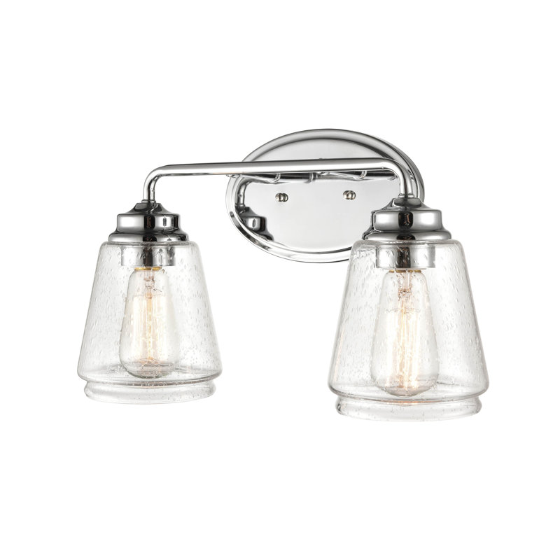 Éclairage pour salle de bain à intensité variable 2 lumières Kennelly, Chrome