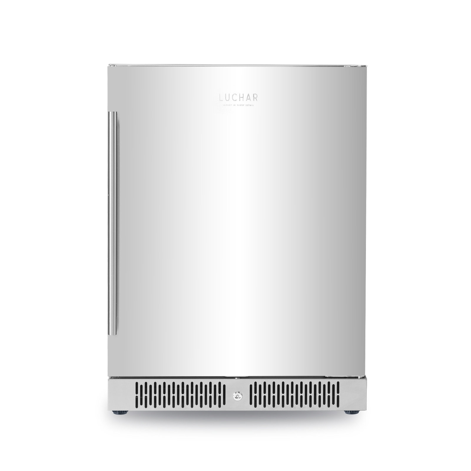 Akicon 24 Inch Beverage Refrigerator Cooler,164 Cans Mini Fridge, Safety Lock, Freestanding Or Built-in For Home/bar/office, 5.12 Cu.ft, Stainless Ste — FIN-0006955 | Fridge.com