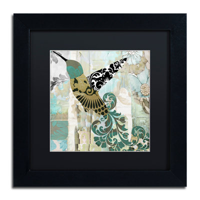 Jadaya «Hummingbird Batik II», impression encadrée