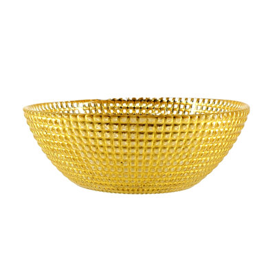 Bol latéral en verre doré Pyle