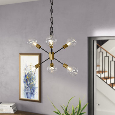 Lustre sphérique Spoutnik à 6 lumières Toler