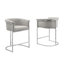 Tabouret de bar et chaises à hauteur comptoir avec revêtement en tissu Boucle et base chromée-265404817-265404780-204015075