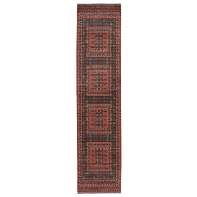Conor-John Red And Black Accent Rug