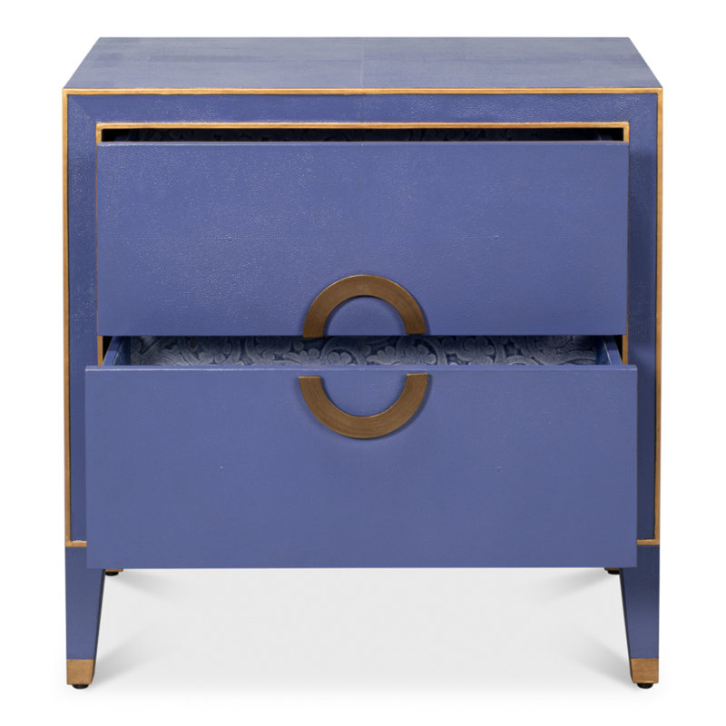 Gabriella 2 - Drawer Nightstand, Marlin Blue