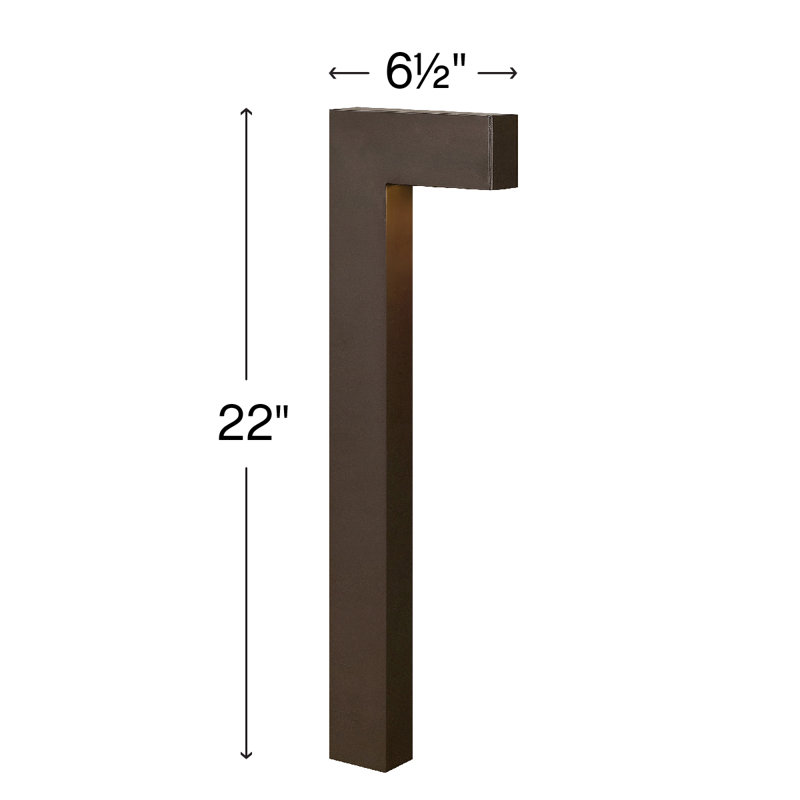 Lachezar Matte Bronze Low Voltage Metal Pathway Light