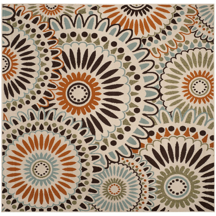 Jaskarn Performance Floral Indoor/Outdoor Area Rug