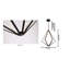 Modern 6 Light LED Black Diamond Frame Chandelier-959491043