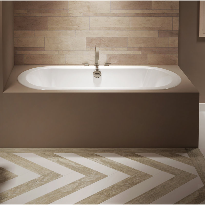 Baignoire encastrée 66 po x 36 po Anza ™, Blanc