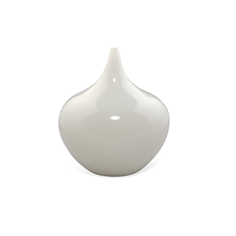 Nymph Handmade Glass Table Vase, White
