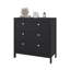 Commode Libby, 3 tiroirs, wengé noir-1004597817