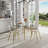 Harisan 4 - Person Glass Top Four Leg Dining Set-857395608-809913560