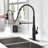AWZTOO Pull Out and Pull Down Kitchen Faucet-70171897
