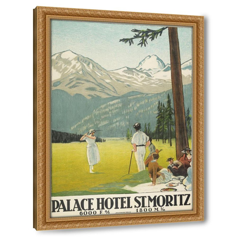 Palace Hotel. Saint-Moritz (1921), H 21 po x l 32 po