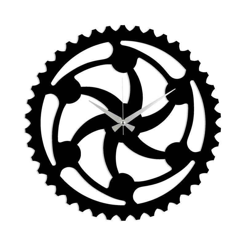 Horloge murale Jepson, Noir / argenté