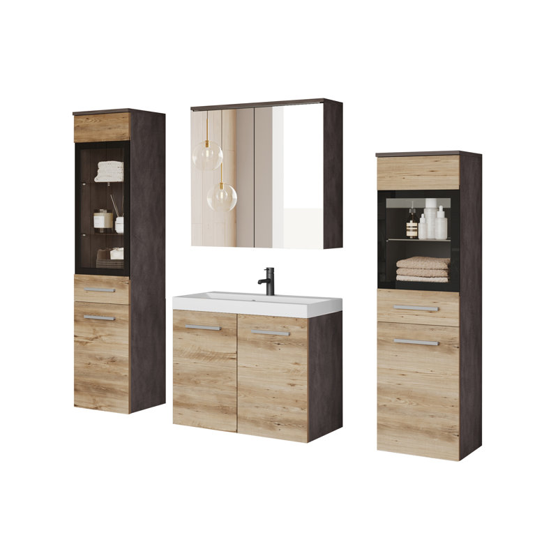 Bathroom Suite, Oak