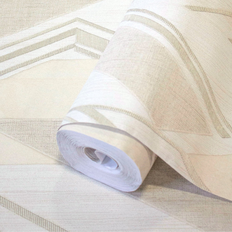 Haania Geometric Roll, Cream
