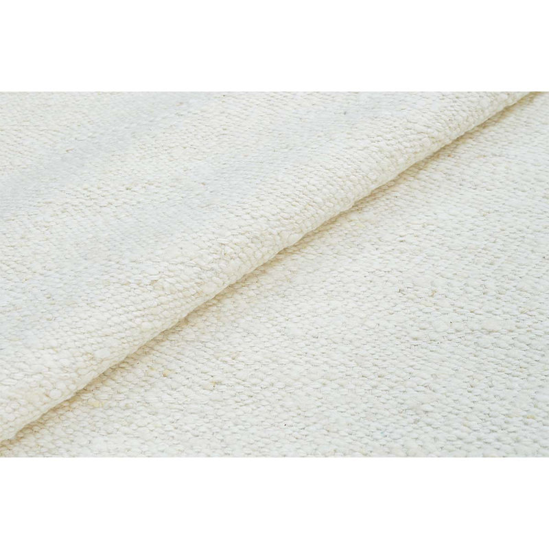 Wool Area Rug in Ivory, Rectangle 10' x 14'