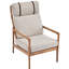 Fauteuil rembourré gris-1608443133