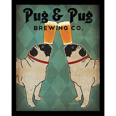 " Pug and Pug Brewing Company " Print