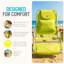 Chaise longue de plage légère avec repose-pieds Ostrich The Deluxe 3N1-894849414
