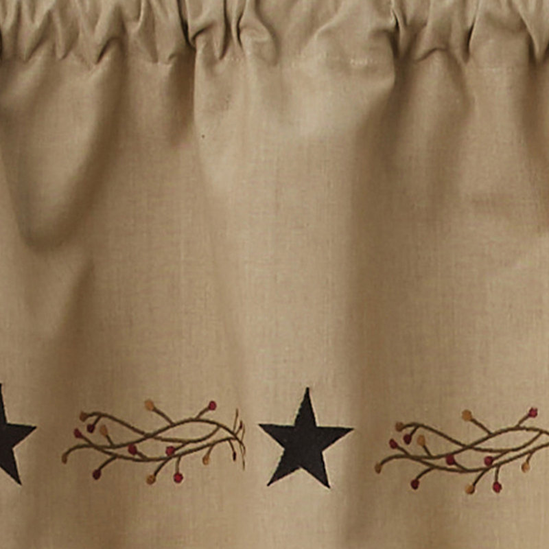  Cantonnière brodée Star Vine 60 x 14