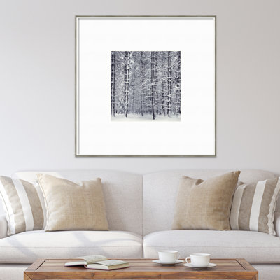 «Pine Forest in the Snow Yosemite National Park» par Ansel Adams - impression d'un seul cadre