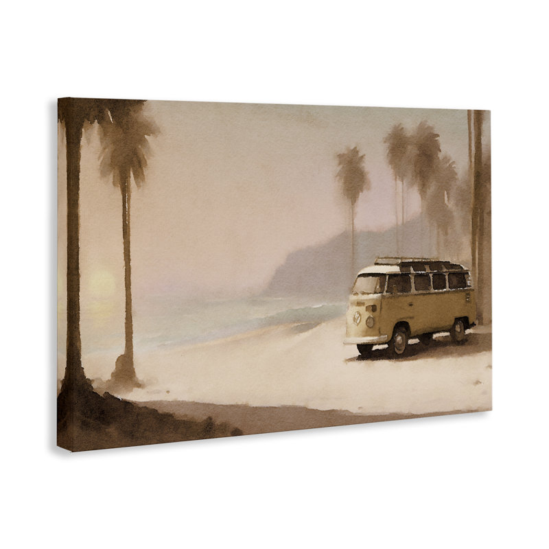  Art mural sur toile Tranquil Beach Day par Noah Bay, H 16 po x l 24 po