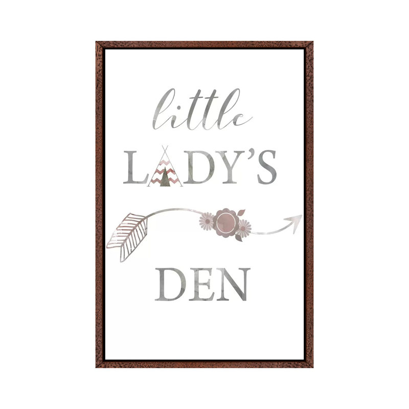 Little Lady Den Arrow by Carol Robinson - Print on Canvas, 66.04 cm H x 45.72 cm W, Classic Brown Wood Framed