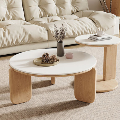 Butter style solid wood modern simple coffee table