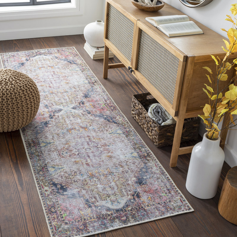 Glendale Heights Washable Oriental Indoor Rug, Runner 2'7" x 7'10"