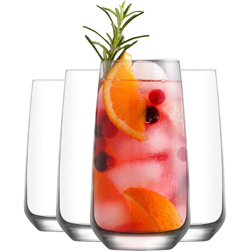 Ensemble de 4 verres à boisson longue LAV, 16,23 onces liquides