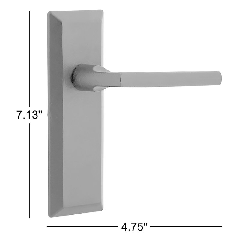 Dirk Privacy Door Lever with Keep Rosette, 2.375, Left