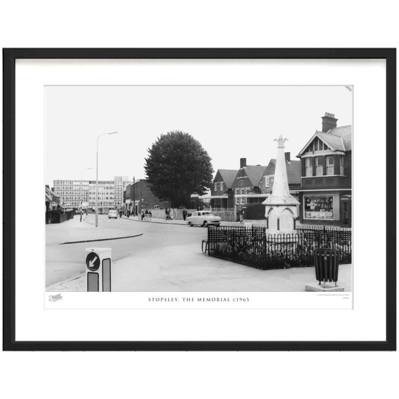 Stopsley, The Memorial C1965 - Single Picture Frame Print, 40cm H X 50cm W x 2cm D