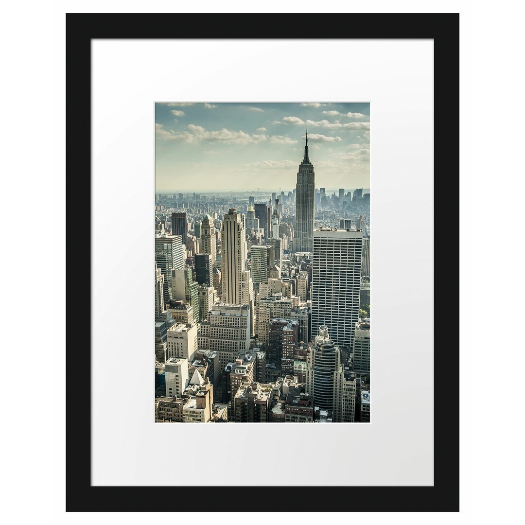 Gerahmtes Poster New York bei Tag