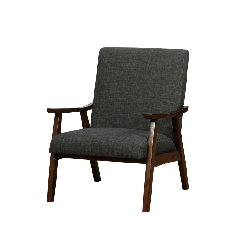 Fauteuil Avtandil, Polyester gris foncé