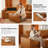 L-Shaped Sectional Sofa Couch, 7-Seater Modular Couches With Deep Seat, Cloud Sofa For Living Room, Office-Brown-1067643264